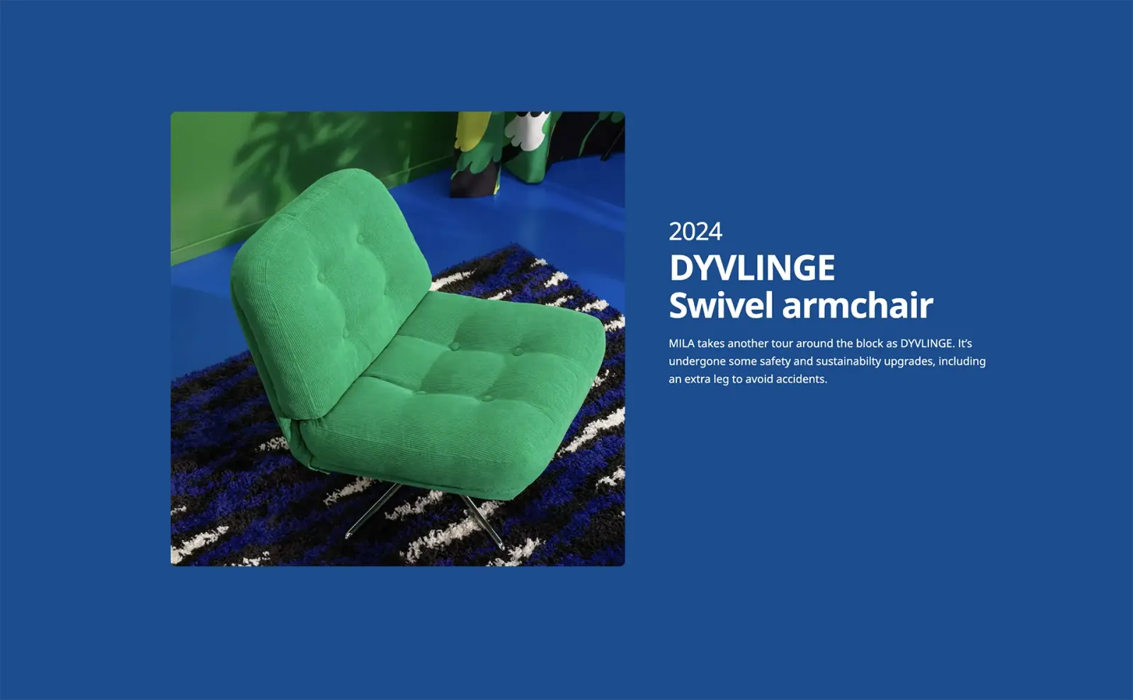 Sillón Dyvlinge de IKEA en verde intenso
