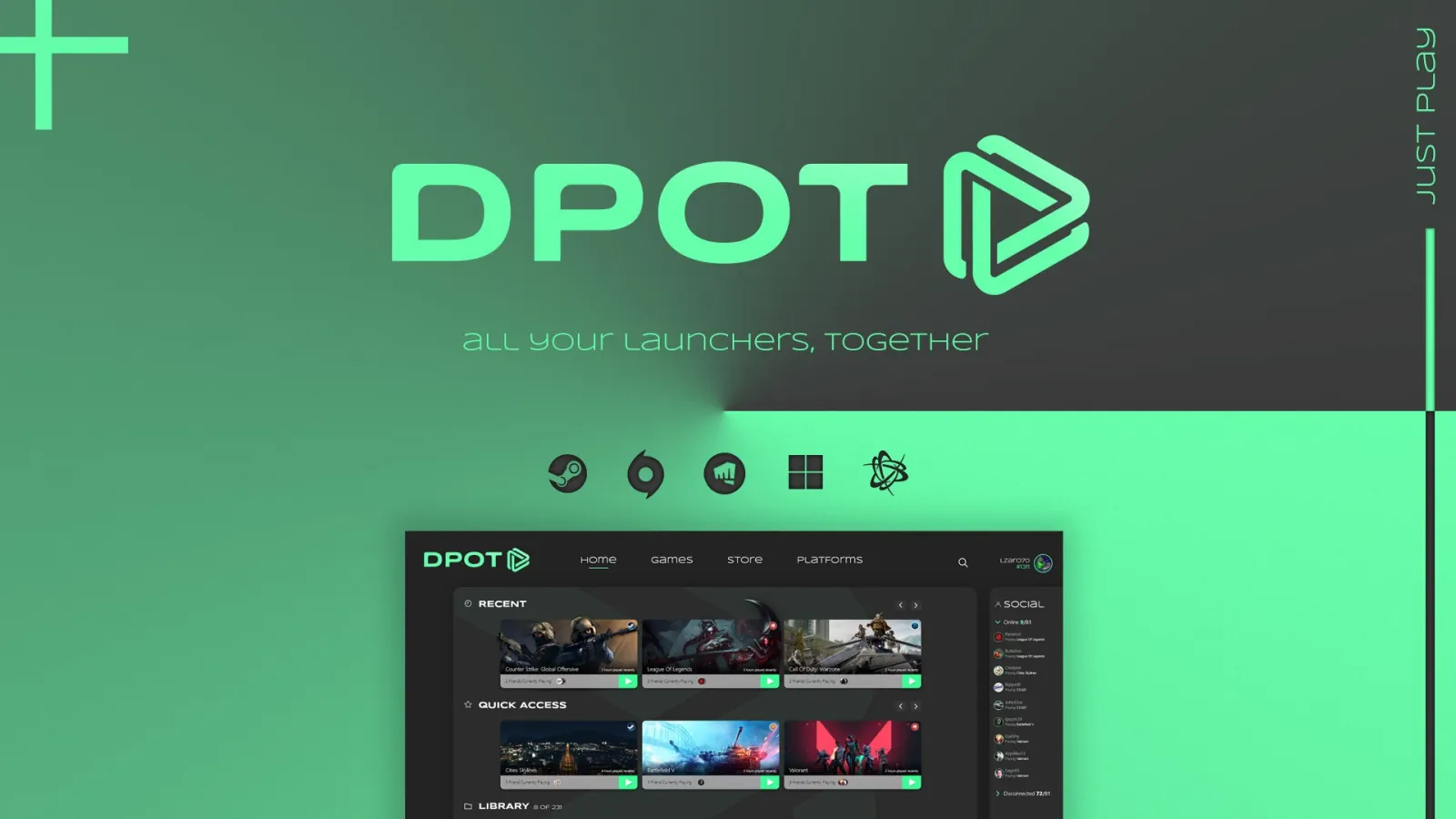 DPOT Gaming Launcher — imagen del proyecto 1