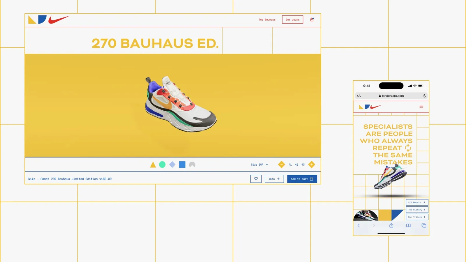 Nike React 270 Bauhaus — project image 4