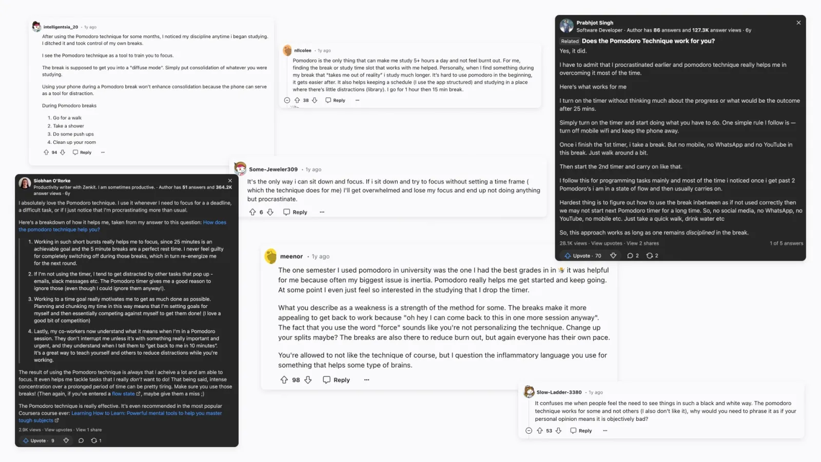 Comentarios sobre la técnica Pomodoro