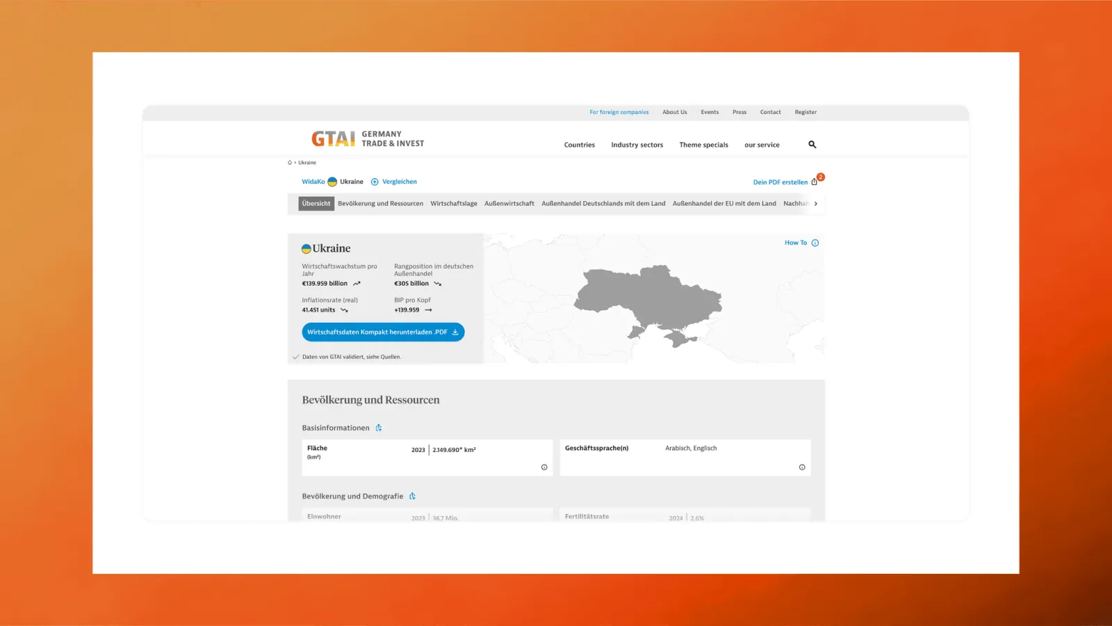 GTAI Wirtschaftsdaten Kompakt — imagen del proyecto 5