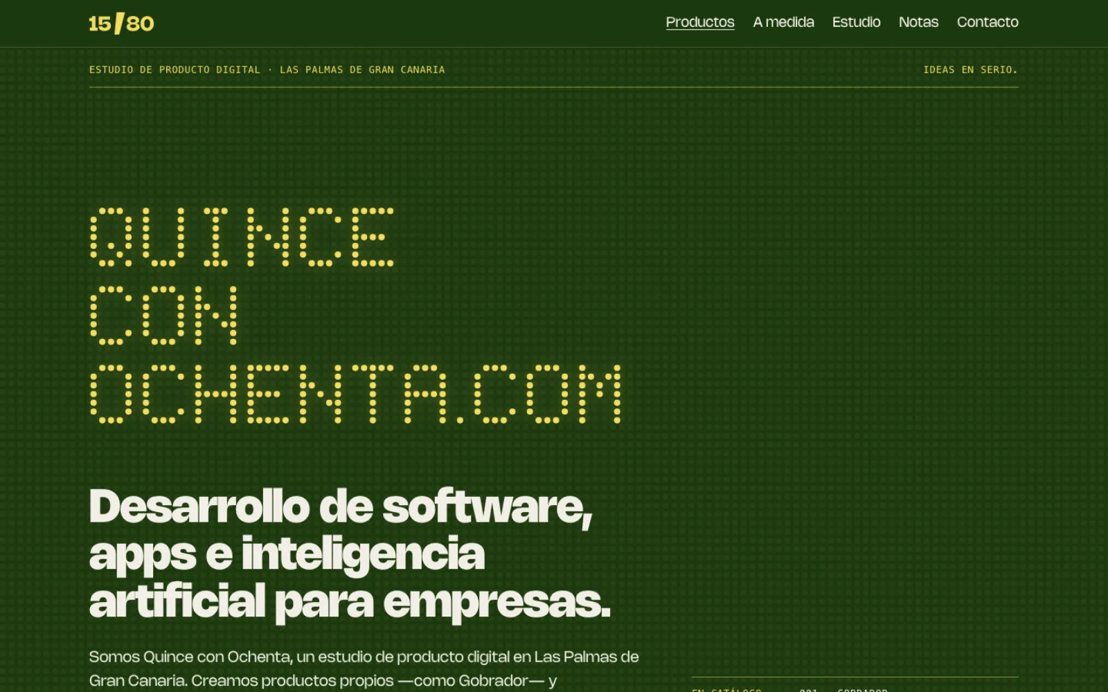 Quince con Ochenta — case study